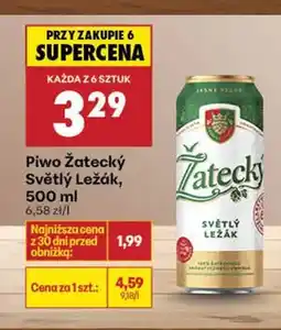 Biedronka Piwo Svetlý Ležák oferta