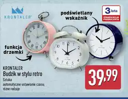 ALDI Krontaler Budzik w stylu retro oferta