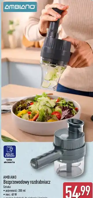 Ambiano Bezprzewodowy rozdrabniacz