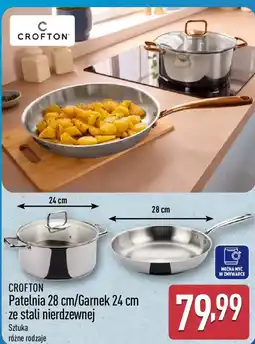 ALDI Crofton Patelnia 28 cm / Garnek 24 cm oferta