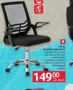 Selgros Fotel biurowy Ergospin oferta