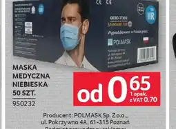 Selgros Polmask Maska medyczna niebieska oferta