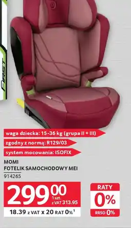 Selgros Momi Fotelik samochodowy Mei oferta