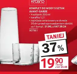 Selgros Krosno Komplet do wody 5 sztuk Avant-Garde oferta