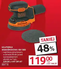 Selgros Black+Decker Szlifierka mimośrodowa oferta