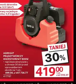 Selgros YATO Agregat prądotwórczy 800W oferta