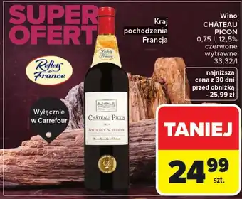 Carrefour Wino Château Picon oferta