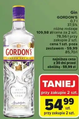 Carrefour Gin Gordon's oferta