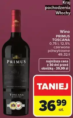 Carrefour Wino Primus Toscana oferta
