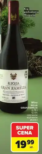 Carrefour Wino Rioja Gran Familia oferta