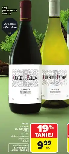Carrefour Wino Cuvée du Patron oferta
