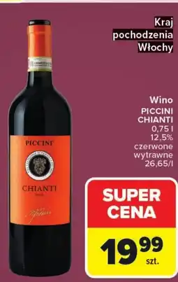 Carrefour Wino Piccini Chianti oferta