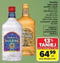Carrefour Tequila San José Silver, Gold oferta