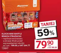 Selgros Marioinex Klocki Mini Waffle Remiza Strażacka oferta