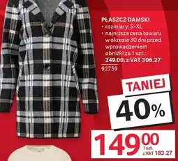 Selgros Płaszcz damski oferta