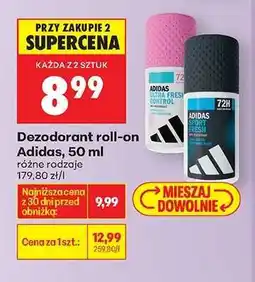 Biedronka Dezodorant roll-on Adidas, 50 ml oferta