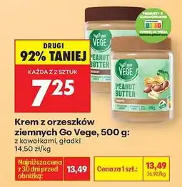 Biedronka Krem z orzeszków ziemnych Go Vege, 500 g oferta