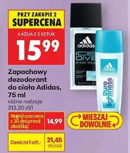Biedronka Zapachowy dezodorant do ciała Adidas, 75 ml oferta