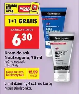 Biedronka Krem do rąk Neutrogena 75 ml oferta