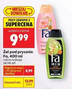 Biedronka Żel pod prysznic Fa 400 ml oferta