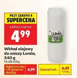 Biedronka Wkład olejowy do zniczy Lumia , 340 g oferta