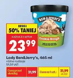 Biedronka Lody Ben&Jerry’s, 465 ml oferta