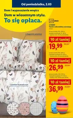 Lidl Pościel z mikrowłókna satynowego 220×200cm, 2 poszewki na poduszki 70×80cm oferta