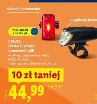 Zestaw 2 lampek rowerowych LED
