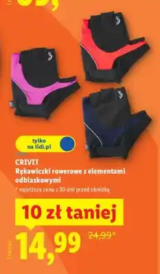 Lidl Rękawiczki rowerowe z elementami odblaskowymi oferta