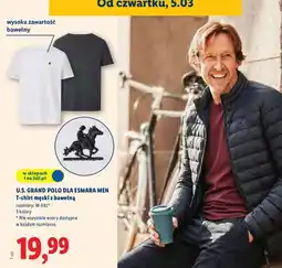 Lidl T-shirt męski z bawełną oferta