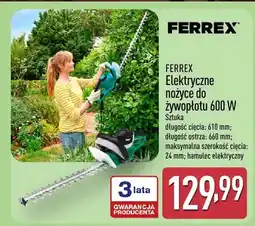 ALDI Elektryczne nożyce do żywopłotu 600 W oferta