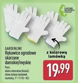 ALDI Rękawice ogrodowe skórzane damskie/męskie oferta