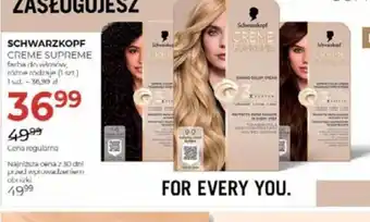 Jawa Drogerie Schwarzkopf Creme Supreme farba do włosów oferta