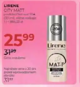 Jawa Drogerie Lirene City Matt podkład oferta