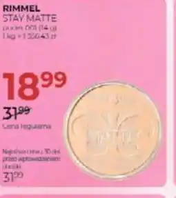 Jawa Drogerie Rimmel Stay Matte oferta