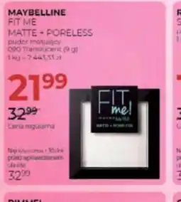 Jawa Drogerie Maybelline Fit Me Matte + Poreless oferta