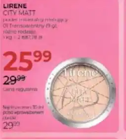 Jawa Drogerie Lirene City Matt puder oferta
