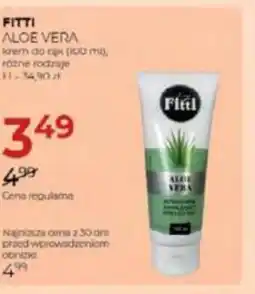 Jawa Drogerie Fitti Aloe Vera krem do rąk oferta