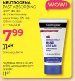 Jawa Drogerie Neutrogena Fast Absorbing krem do rąk oferta