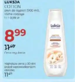 Jawa Drogerie Luksja Cotton płyn do kąpieli oferta