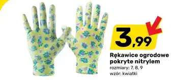 Rękawice ogrodowe pokryte nitrylem