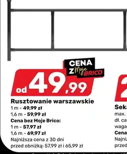 Bricomarche Rusztowanie warszawskie oferta