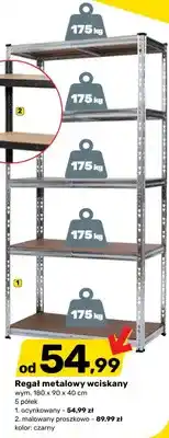 Bricomarche Regał metalowy ocynkowany wym. 180 x 90 x 40 cm oferta