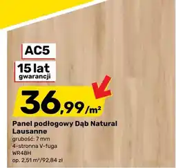 Bricomarche Panel podłogowy Dąb Natural Lausanne oferta