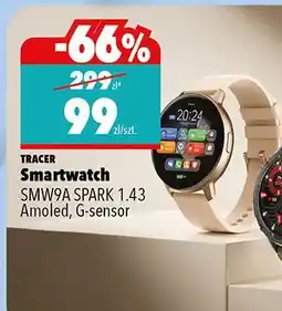 Biedronka Smartwatch SMW9A SPARK 1.43 Amoled, G-sensor oferta