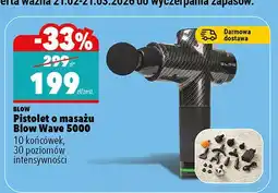 Biedronka Pistolet o masażu Blow Wave 5000 10 końcówek, 30 poziomów intensywności oferta