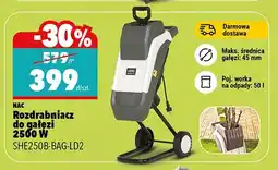 Biedronka Rozdrabniacz do gałęzi 2500 W SHE250B-6AG-LD2 oferta