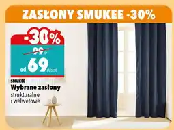 Biedronka Wybrane zasłony strukturalne i welwetowe oferta