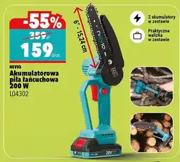 Biedronka Akumulatorowa piła łańcuchowa 200 W L04302 oferta