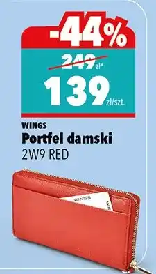 Biedronka Portfel damski 2W9 RED oferta